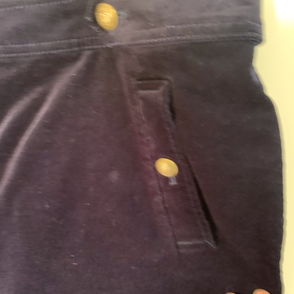 COPY - Talbots navy corduroy skirt with side pockets - Picture 4 of 6